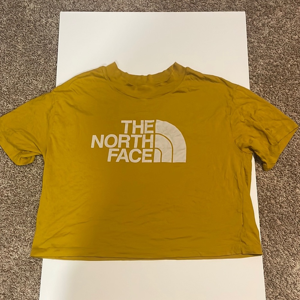 Dark Yellow The North Face Crop Top